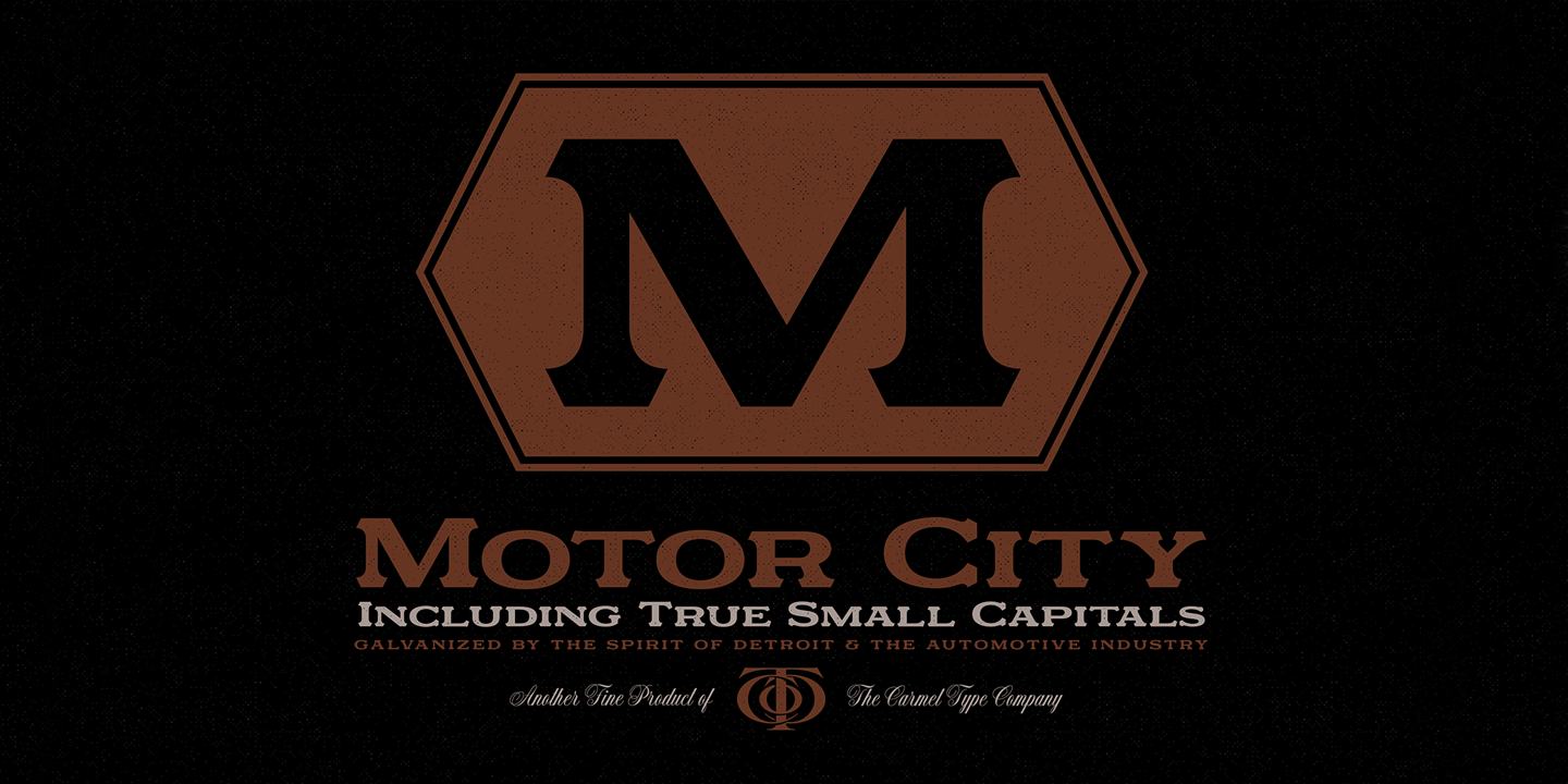 Przykładowa czcionka Motor City #5